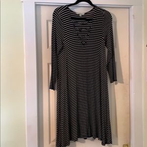 American eagle black and white dress size large
